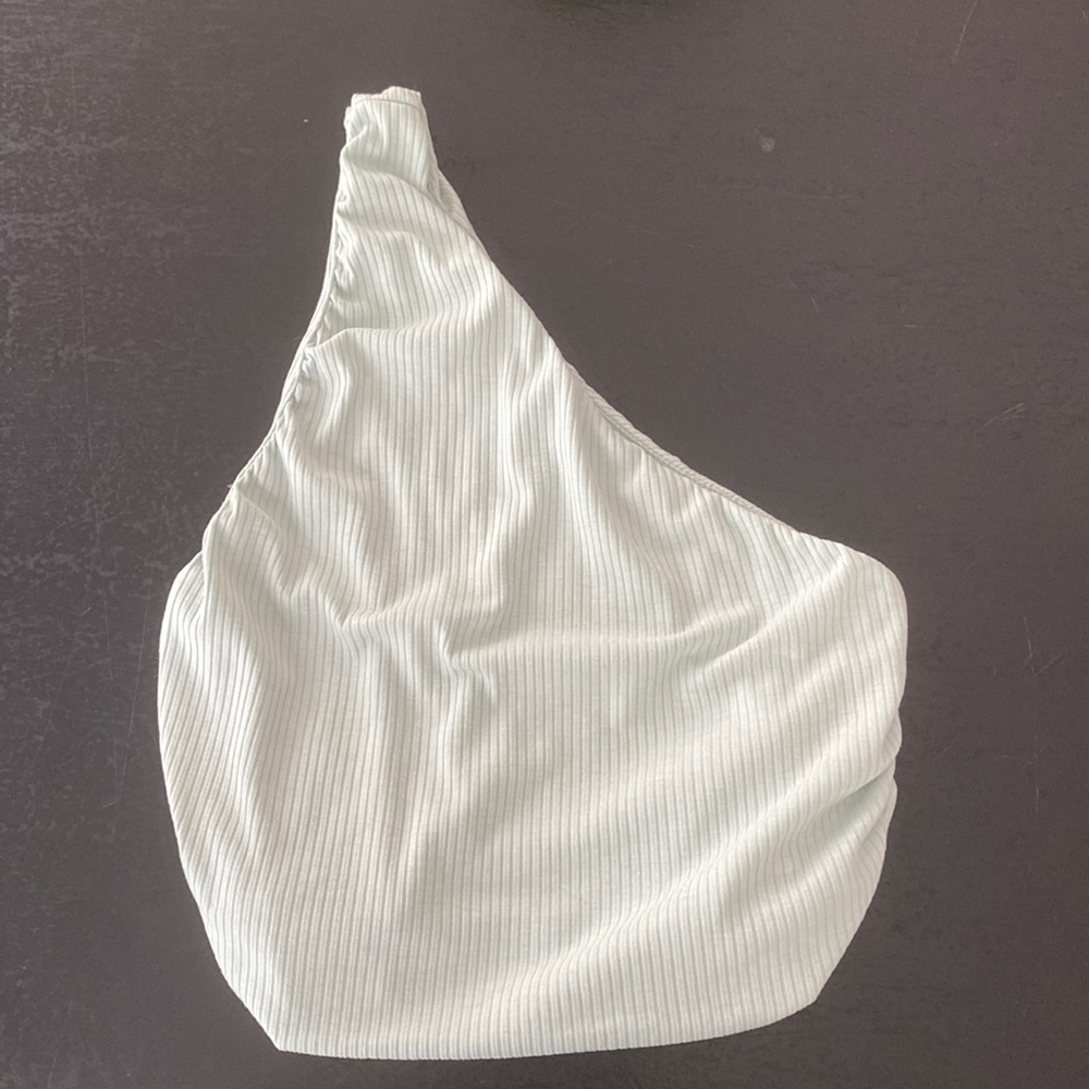 One shoulder size medium top, mint color